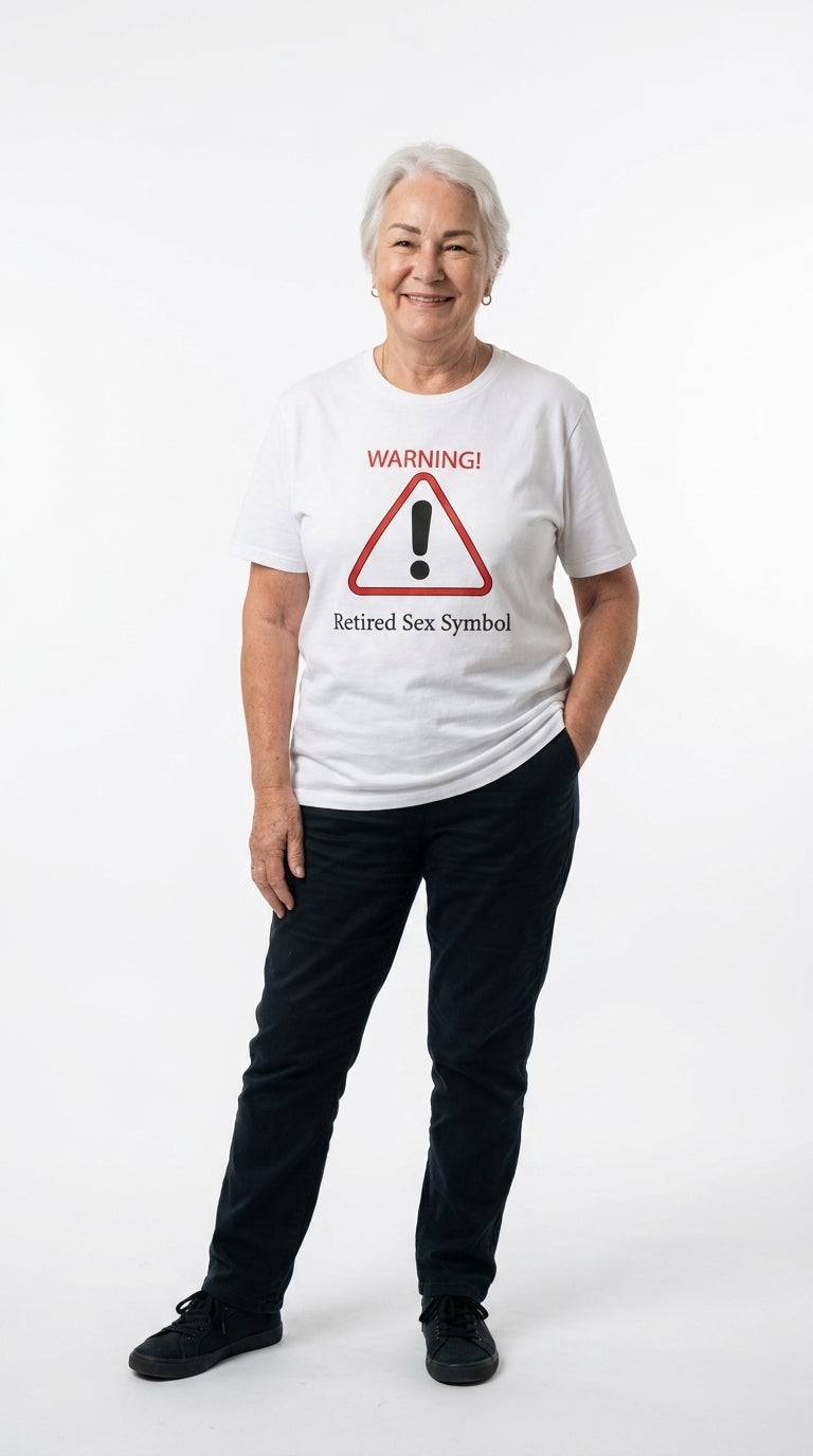 Warning Retired Sex Symbol T-shirt