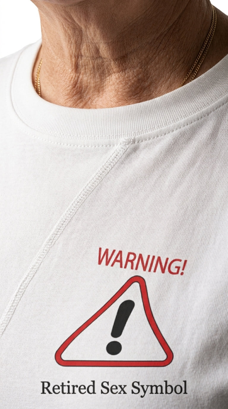 Warning Retired Sex Symbol T-shirt