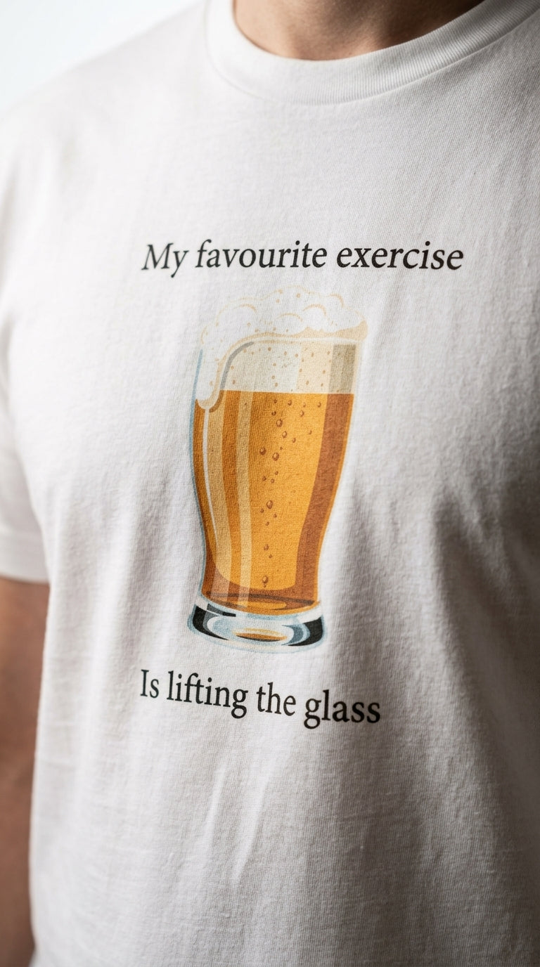 My Favourite Exercise Is Lifting the Glass - T shirt
