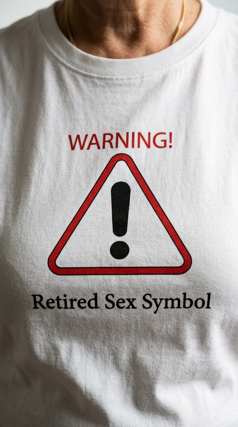 Warning Retired Sex Symbol T-shirt