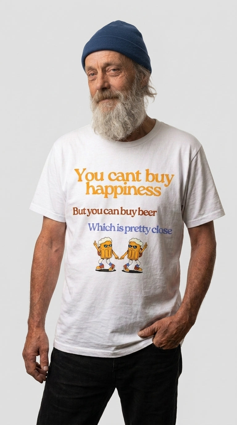 You Can't Buy Happiness But You Can Buy Beer - T-Shirt