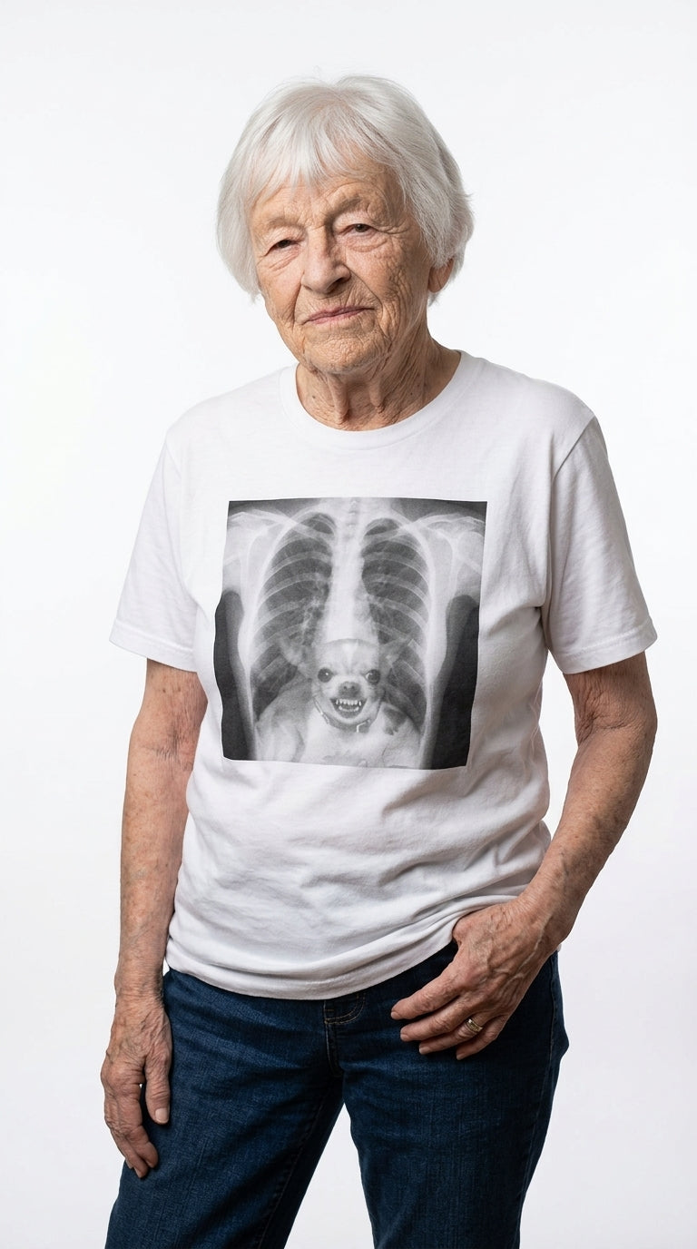 X-Ray Chest T-Shirt — Funny Dog Ribcage Vet Humor Tee