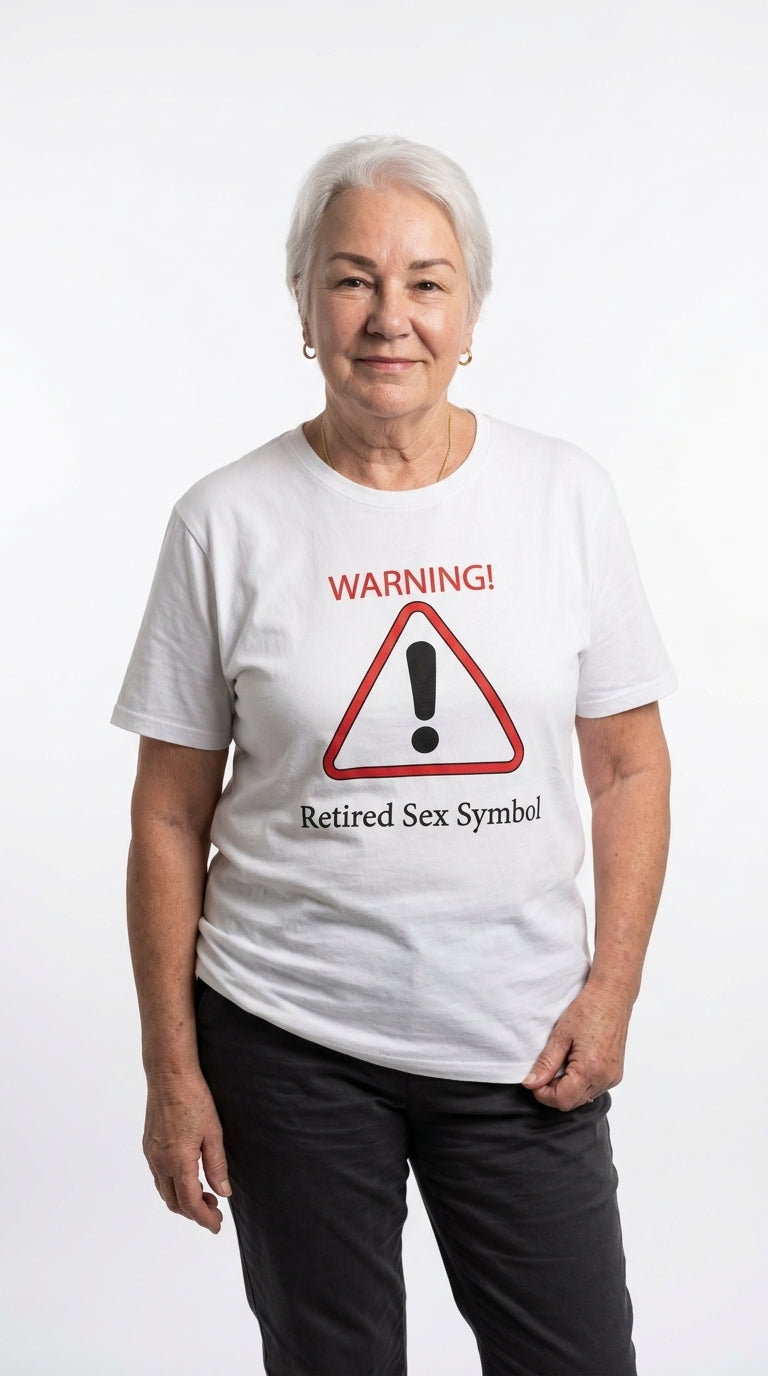 Warning Retired Sex Symbol T-shirt