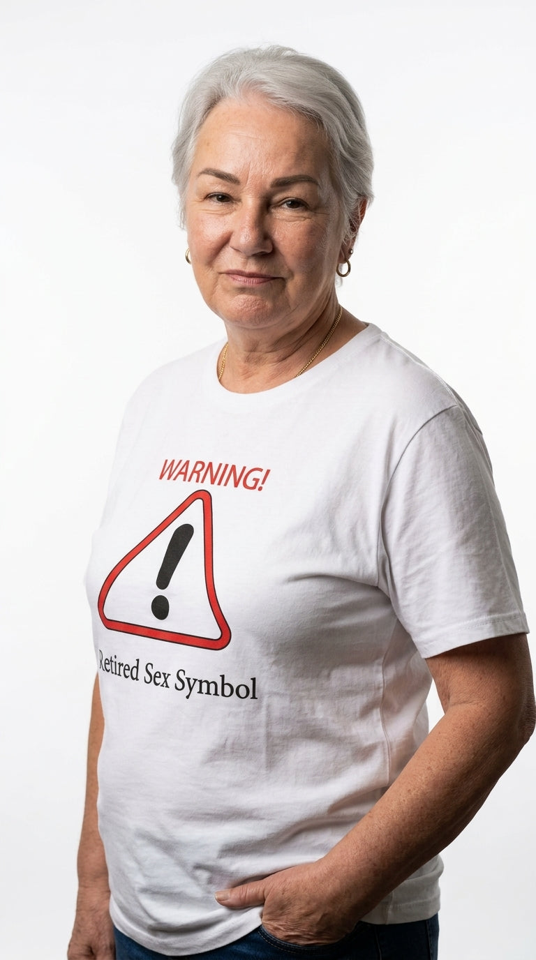 Warning Retired Sex Symbol T-shirt