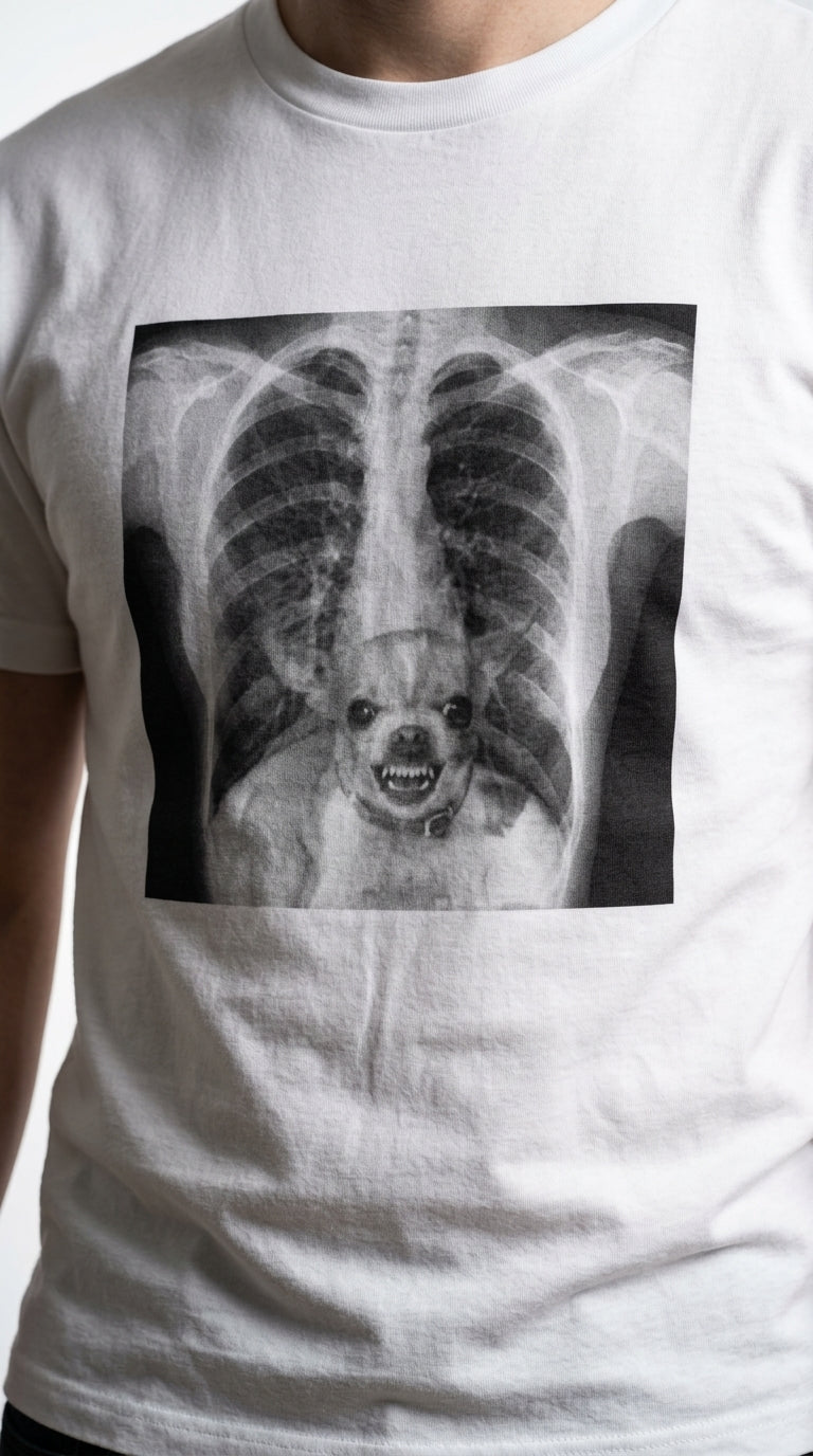 X-Ray Chest T-Shirt — Funny Dog Ribcage Vet Humor Tee