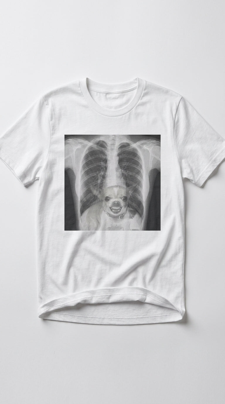 X-Ray Chest T-Shirt — Funny Dog Ribcage Vet Humor Tee