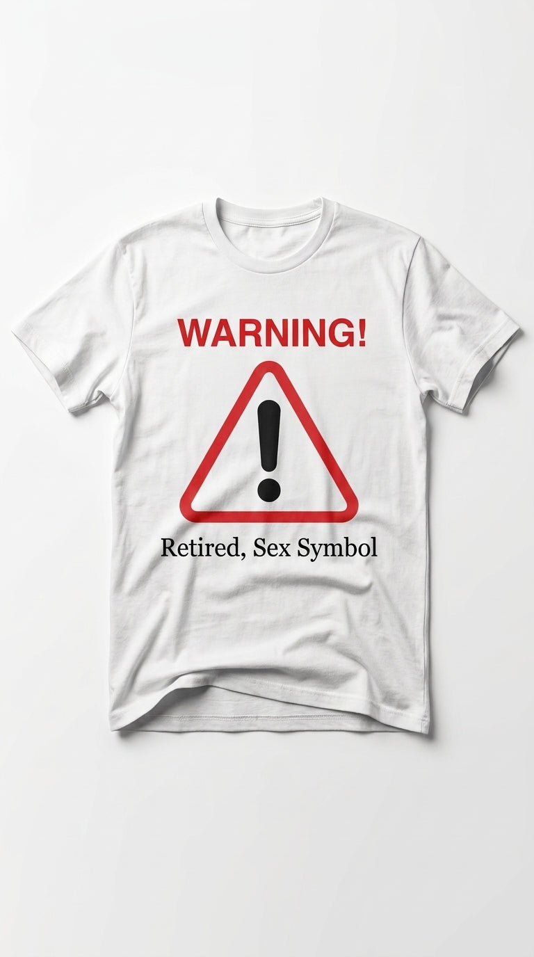 Warning Retired Sex Symbol T-shirt