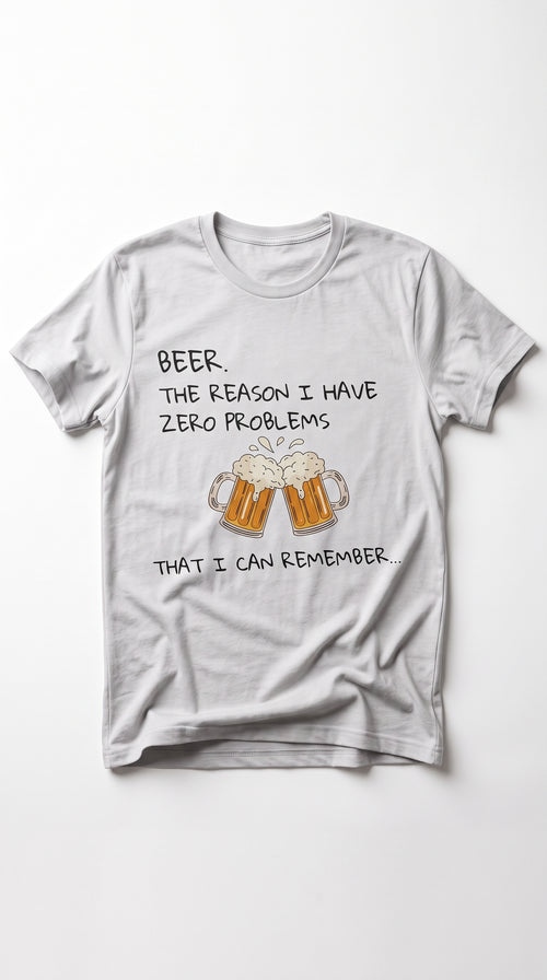Beer: The Reason I Have Zero Problems - T-shirt