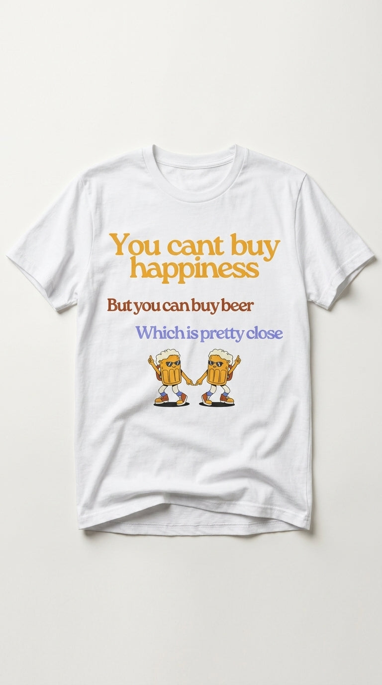 You Can't Buy Happiness But You Can Buy Beer - T-Shirt