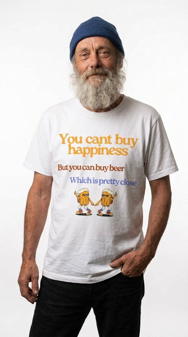 You Can't Buy Happiness But You Can Buy Beer - T-Shirt