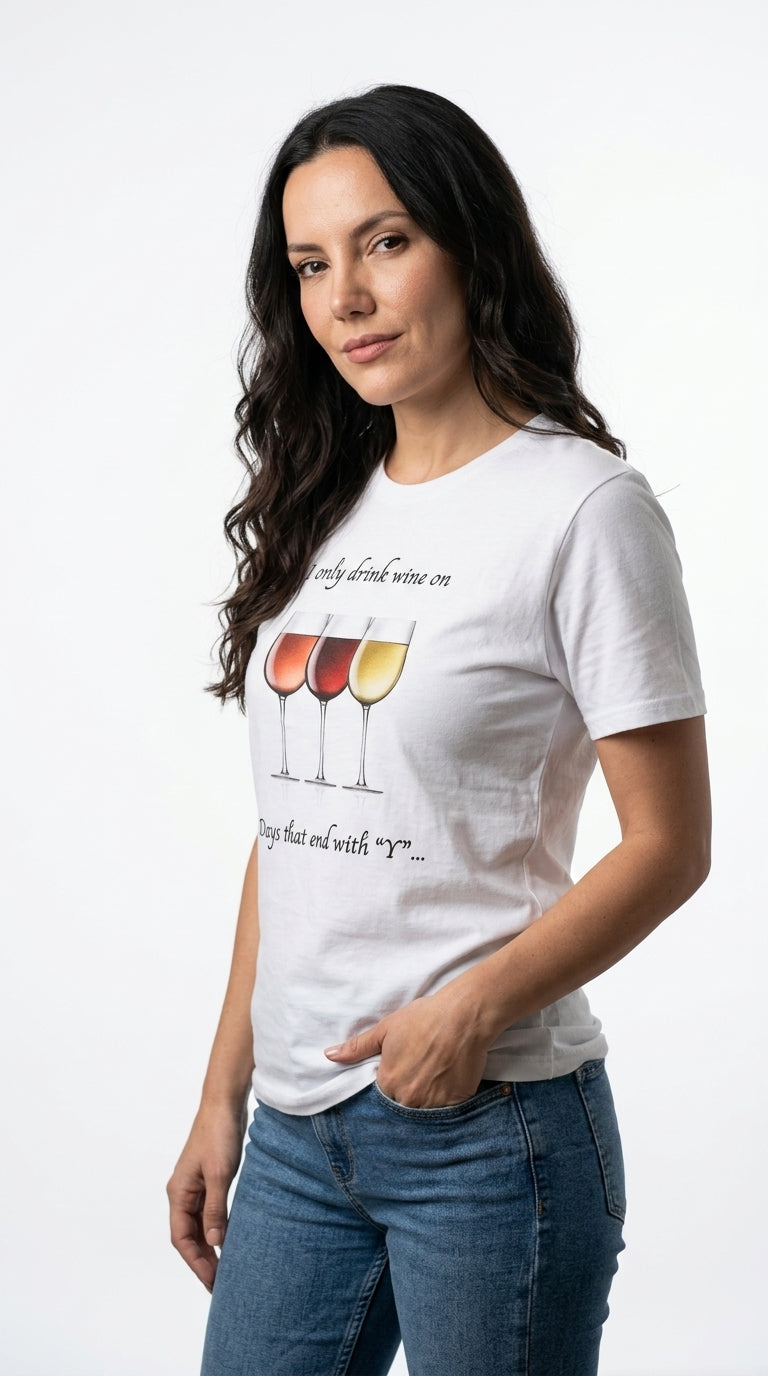 I Only Drink On Days That End With "Y" - T-Shirt